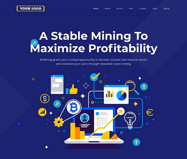 Premium Bitcoin Mining Script V5 Home Page