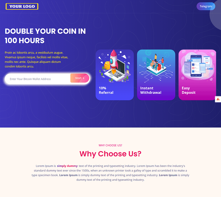 Bitcoin Doubler Script Template S07 Featured